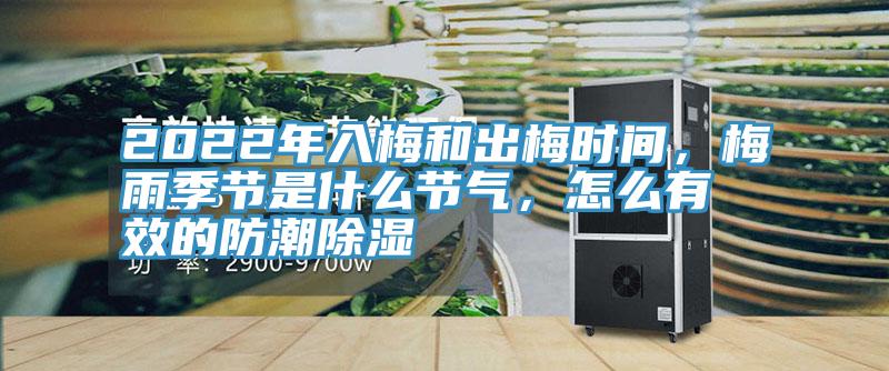 2022年入梅和出梅時間，梅雨季節(jié)是什么節(jié)氣，怎么有效的防潮除濕