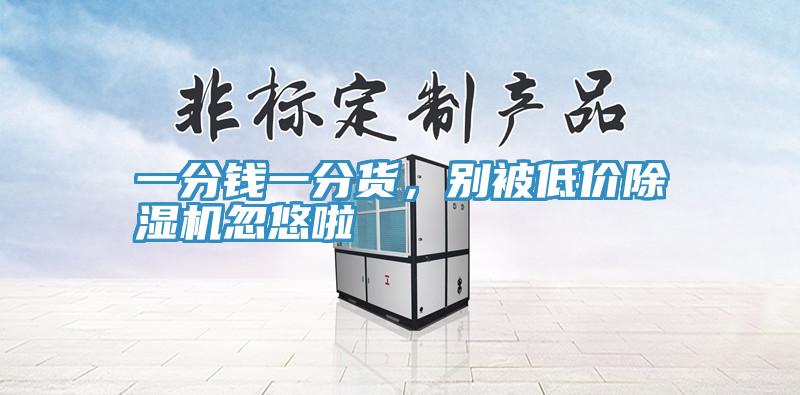 一分錢一分貨，別被低價(jià)除濕機(jī)忽悠啦