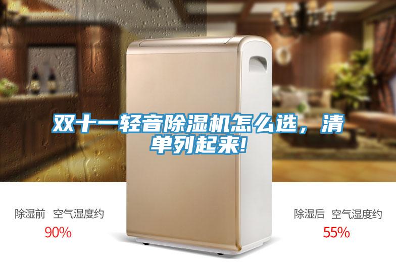 雙十一輕音除濕機(jī)怎么選，清單列起來!