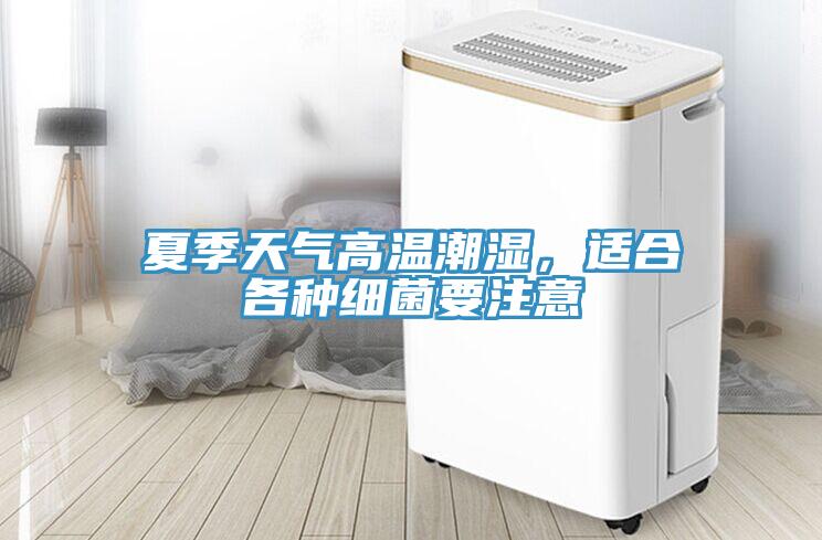 夏季天氣高溫潮濕，適合各種細菌要注意