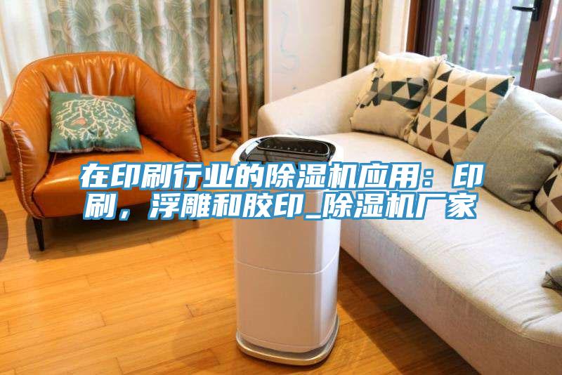 在印刷行業(yè)的除濕機應(yīng)用：印刷，浮雕和膠印_除濕機廠家