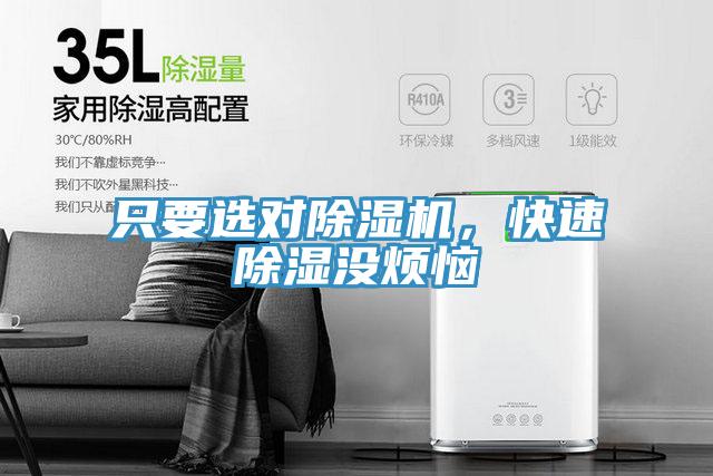 只要選對(duì)除濕機(jī)，快速除濕沒(méi)煩惱