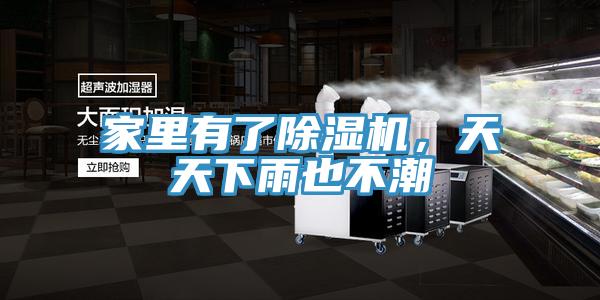 家里有了除濕機，天天下雨也不潮