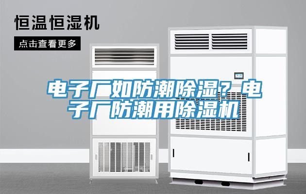 電子廠如防潮除濕？電子廠防潮用除濕機(jī)