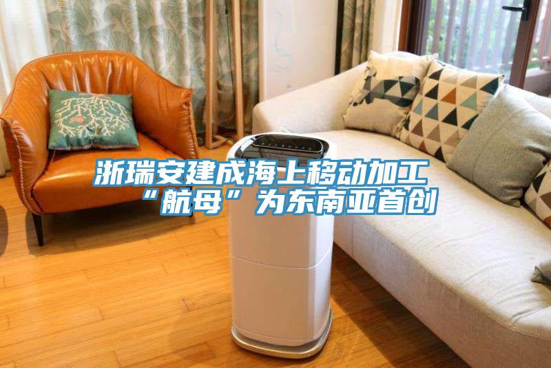 浙瑞安建成海上移動加工“航母”為東南亞首創(chuàng)