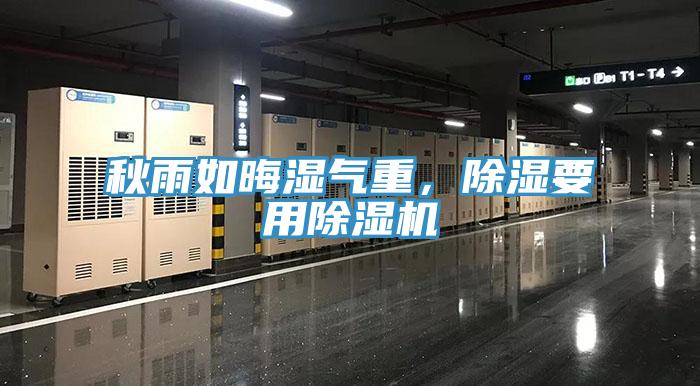 秋雨如晦濕氣重，除濕要用除濕機(jī)