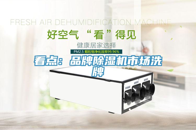 看點：品牌除濕機(jī)市場洗牌
