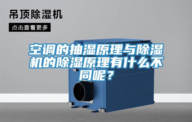空調(diào)的抽濕原理與除濕機的除濕原理有什么不同呢？