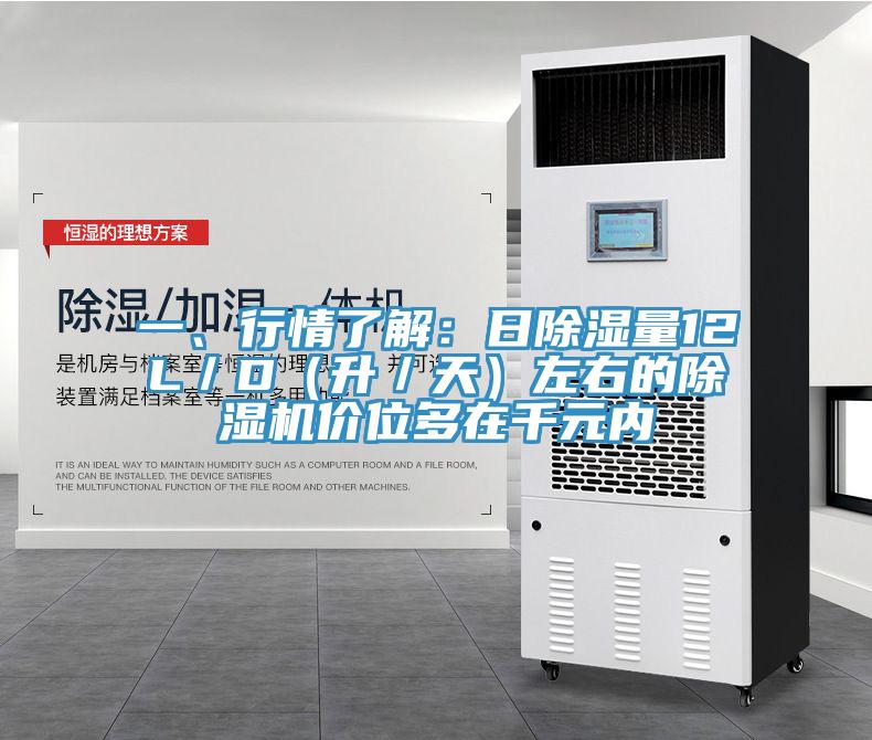 一、行情了解：日除濕量12L／D（升／天）左右的除濕機價位多在千元內(nèi)