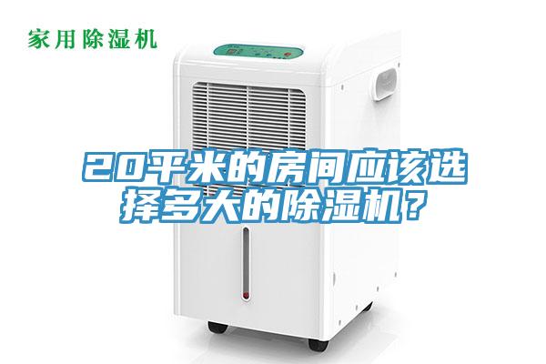 20平米的房間應該選擇多大的除濕機？