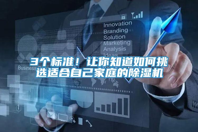 3個標準！讓你知道如何挑選適合自己家庭的除濕機