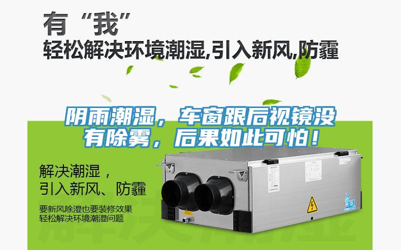 陰雨潮濕，車窗跟后視鏡沒有除霧，后果如此可怕！