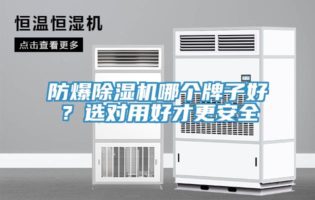 防爆除濕機哪個牌子好？選對用好才更安全