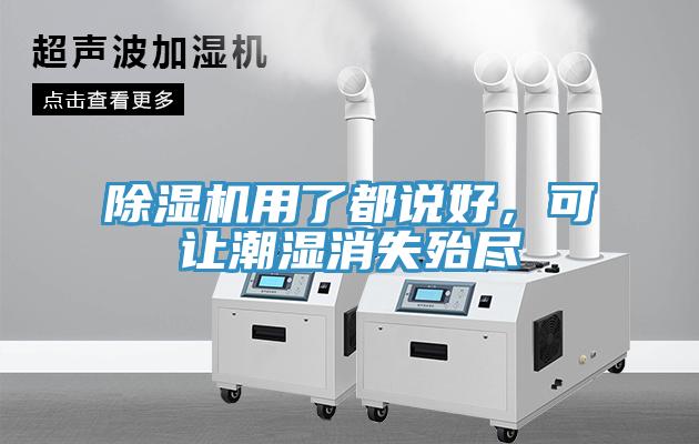 除濕機用了都說好，可讓潮濕消失殆盡