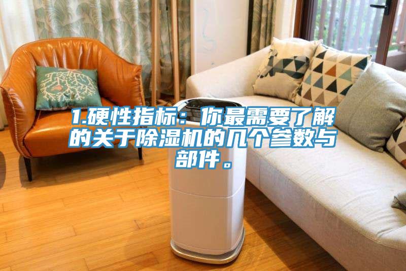 1.硬性指標：你最需要了解的關于除濕機的幾個參數(shù)與部件。