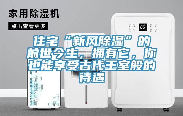 住宅“新風(fēng)除濕”的前世今生，擁有它，你也能享受古代王室般的待遇
