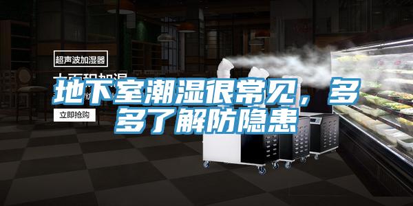 地下室潮濕很常見，多多了解防隱患