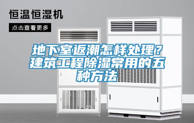 地下室返潮怎樣處理？建筑工程除濕常用的五種方法