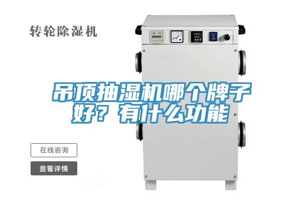吊頂抽濕機哪個牌子好？有什么功能