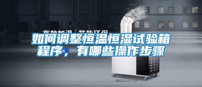 如何調(diào)整恒溫恒濕試驗(yàn)箱程序，有哪些操作步驟