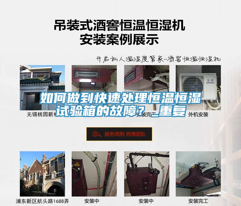 如何做到快速處理恒溫恒濕試驗箱的故障？_重復(fù)