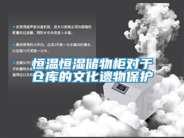 恒溫恒濕儲物柜對于倉庫的文化遺物保護(hù)