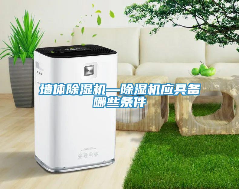 墻體除濕機—除濕機應(yīng)具備哪些條件