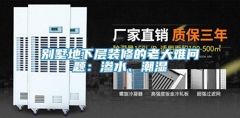 別墅地下層裝修的老大難問題：滲水、潮濕
