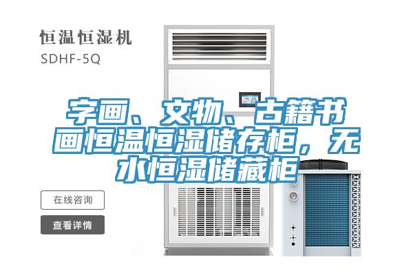 字畫、文物、古籍書畫恒溫恒濕儲存柜，無水恒濕儲藏柜
