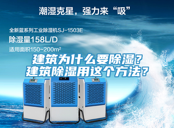 建筑為什么要除濕？建筑除濕用這個方法？