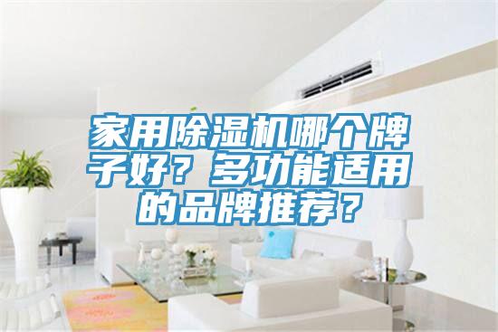 家用除濕機哪個牌子好？多功能適用的品牌推薦？