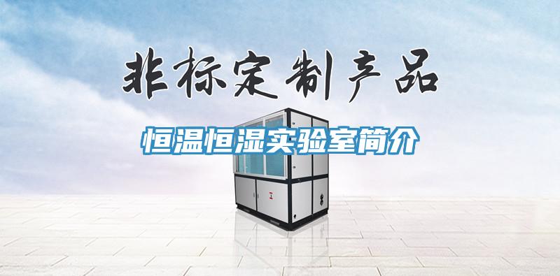 恒溫恒濕實(shí)驗(yàn)室簡(jiǎn)介