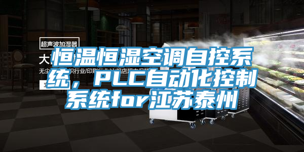 恒溫恒濕空調(diào)自控系統(tǒng)，PLC自動化控制系統(tǒng)for江蘇泰州