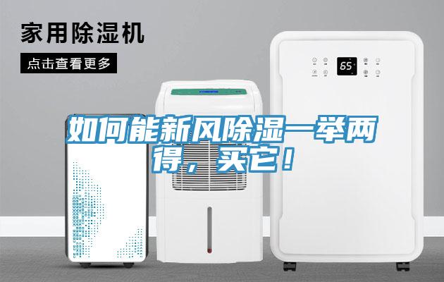 如何能新風(fēng)除濕一舉兩得，買它！