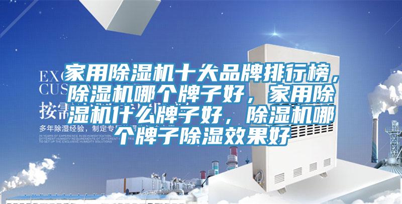家用除濕機(jī)十大品牌排行榜，除濕機(jī)哪個(gè)牌子好，家用除濕機(jī)什么牌子好，除濕機(jī)哪個(gè)牌子除濕效果好