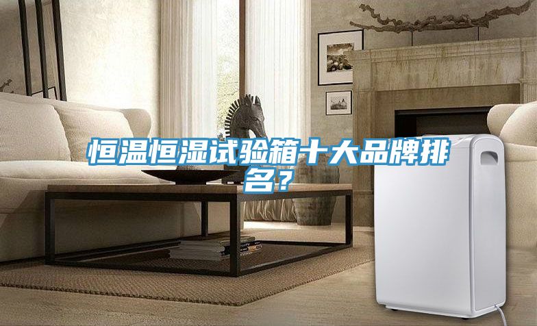 恒溫恒濕試驗箱十大品牌排名？
