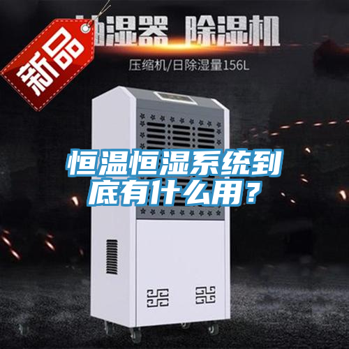 恒溫恒濕系統(tǒng)到底有什么用？