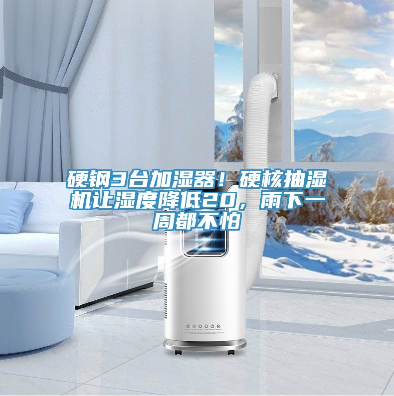 硬鋼3臺(tái)加濕器！硬核抽濕機(jī)讓濕度降低20，雨下一周都不怕