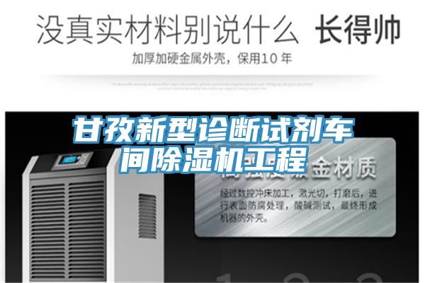 甘孜新型診斷試劑車間除濕機(jī)工程
