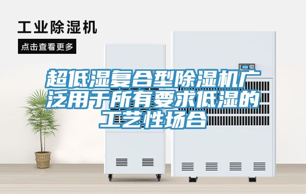 超低濕復(fù)合型除濕機(jī)廣泛用于所有要求低濕的工藝性場合