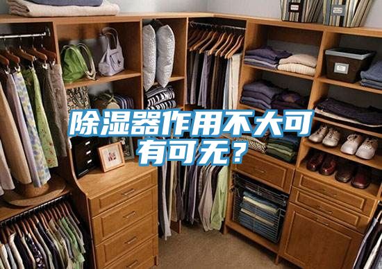 除濕器作用不大可有可無？