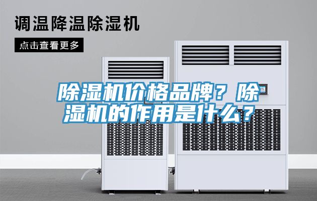 除濕機(jī)價(jià)格品牌？除濕機(jī)的作用是什么？