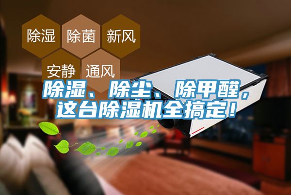 除濕、除塵、除甲醛，這臺(tái)除濕機(jī)全搞定！