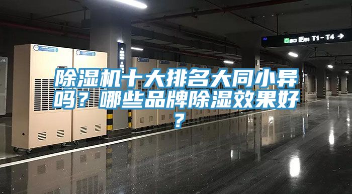 除濕機十大排名大同小異嗎？哪些品牌除濕效果好？