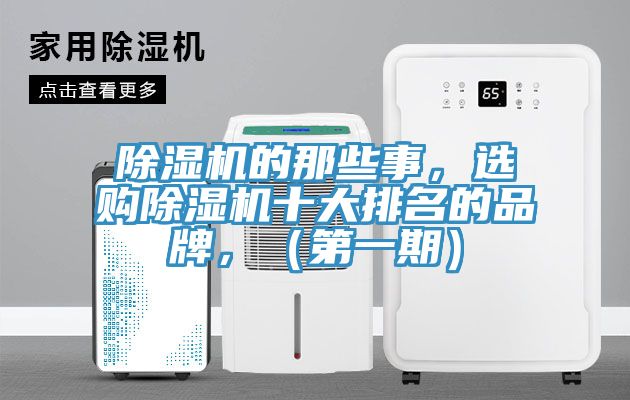 除濕機(jī)的那些事，選購除濕機(jī)十大排名的品牌，（第一期）
