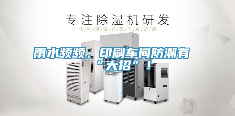 雨水頻頻，印刷車間防潮有“大招”！