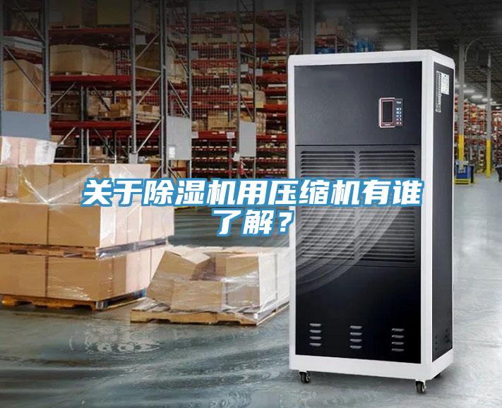 關(guān)于除濕機用壓縮機有誰了解？