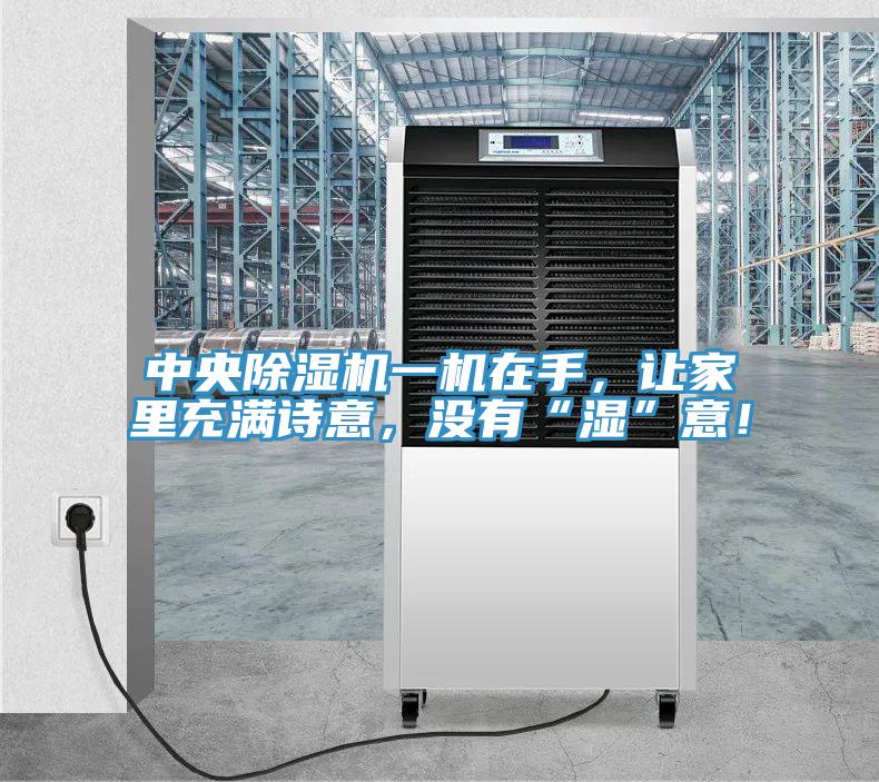 中央除濕機一機在手，讓家里充滿詩意，沒有“濕”意！