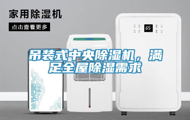 吊裝式中央除濕機，滿足全屋除濕需求