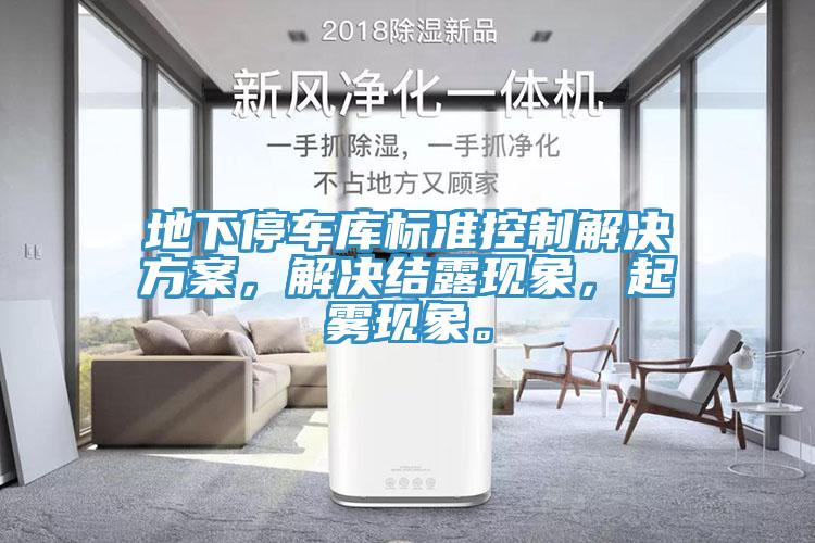 地下停車庫標(biāo)準(zhǔn)控制解決方案，解決結(jié)露現(xiàn)象，起霧現(xiàn)象。